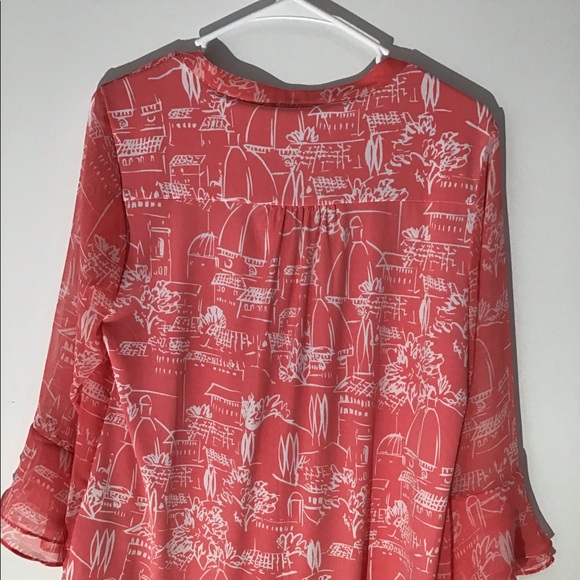 Charter Club ruffled sleeve Top, size S. - Picture 4 of 7